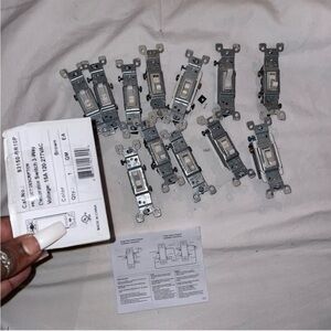 Gray Light Switch Set